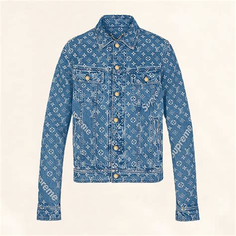 lv denim jacket monogram